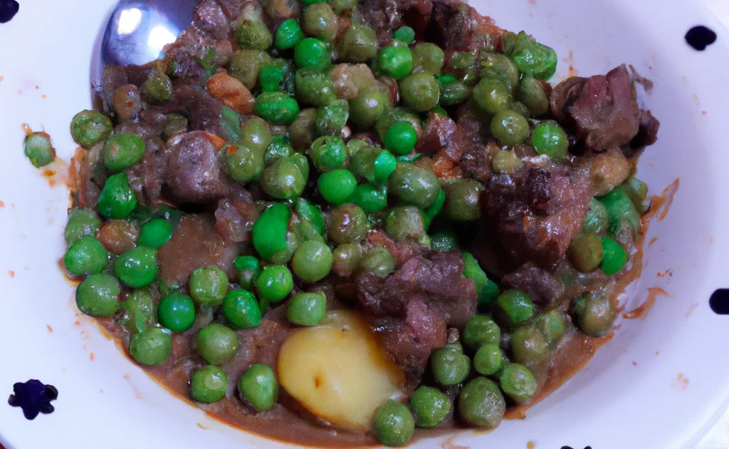 Ragoût d'agneau aux petit pois