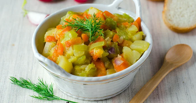 Ragoût de pommes de terre aux légumes