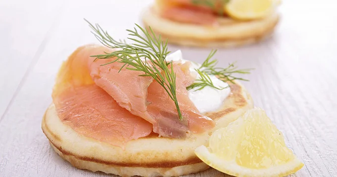 Blinis maison au saumon