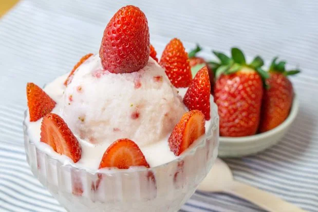 Bingsu à la fraise