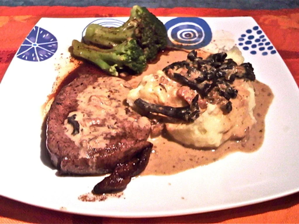 Tournedos à la crème fraiche et à la moutarde